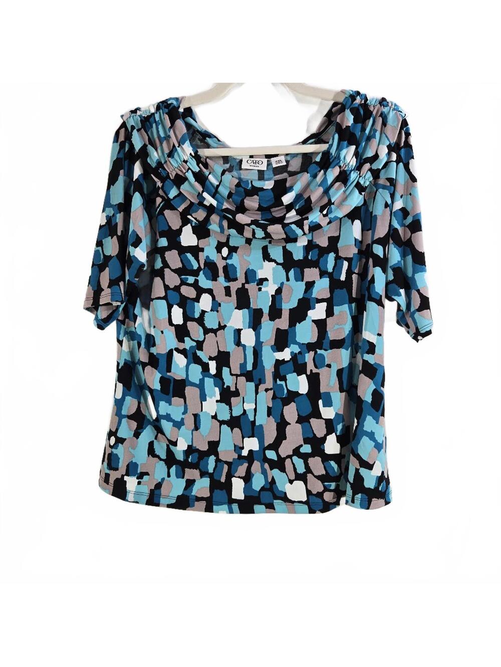 Cato Women's Abstract Print Top Size 14/16W